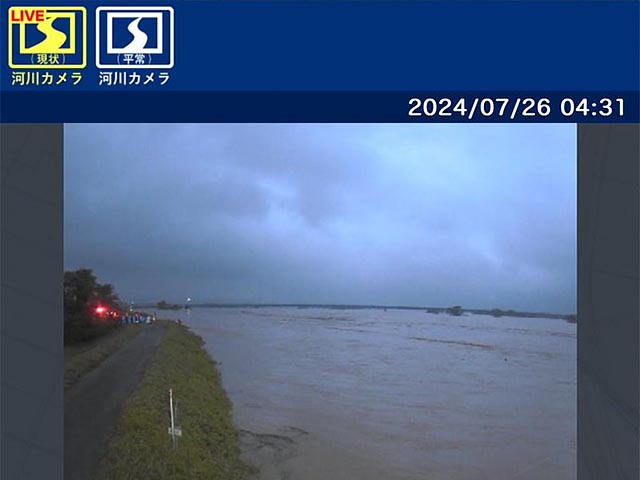 最上川河口の氾濫はなんとか防がれました…