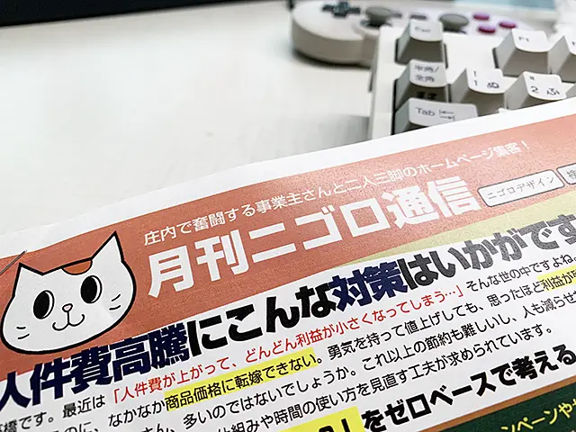 ちょっとずつ浸透してる?毎月発送しているニュースレター『ニゴロ通信』を入稿しました