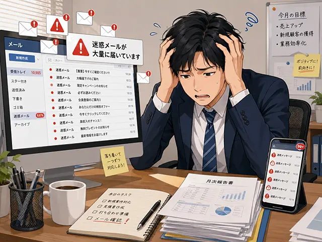 休みの日だってがんばります！スパムが大量に送られてきてる…というお客様への対応